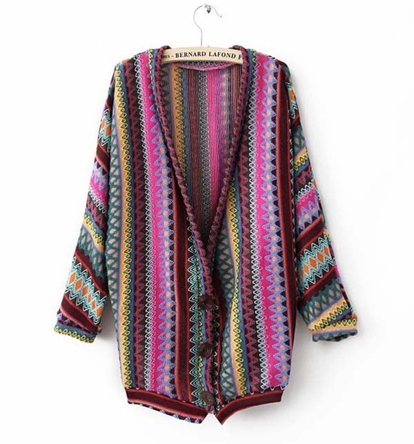 Boho Knit Sweater Oversized Cardigan on Luulla